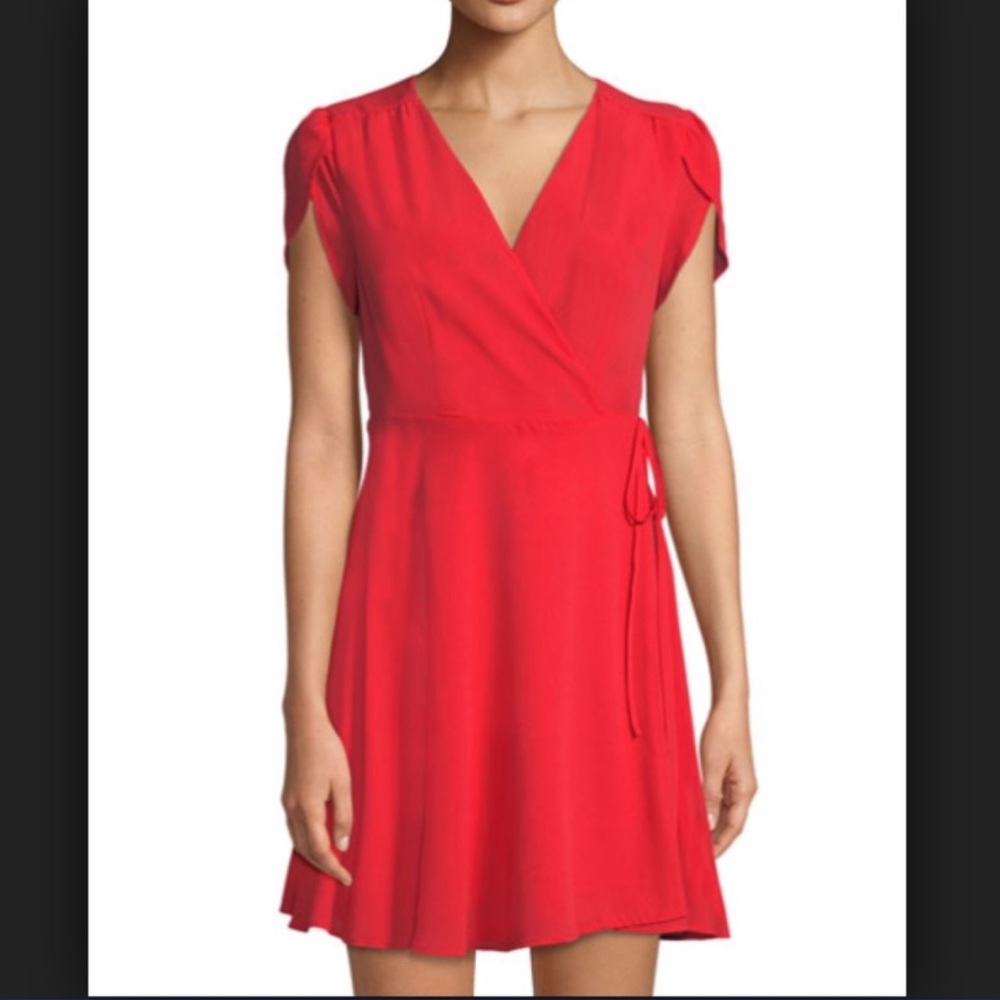 1.State HAVANA red wrap dress